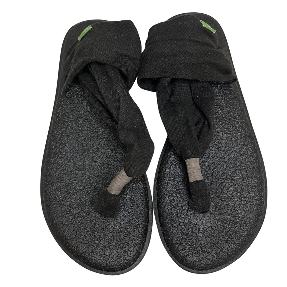 Sanuk Yoga Sling Sandals Black Size 8